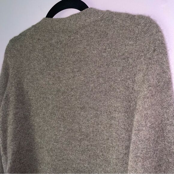 C by Bloomingdale's Brown Cashmere Cardigan Sweater Size M Minimalist Capsule - Picture 6 of 7